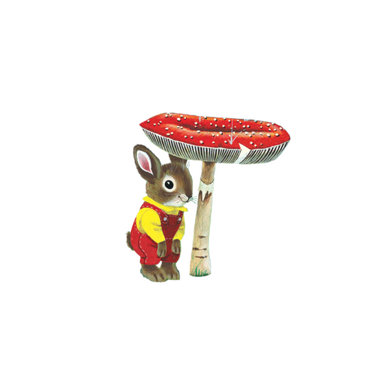 Toadstool Bunny Tattoo Pair by Tattly