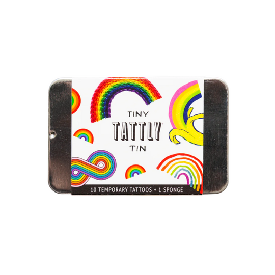 Rainbow Tattoo Tiny Tin - 10 Temporary Tattoos by Tattly