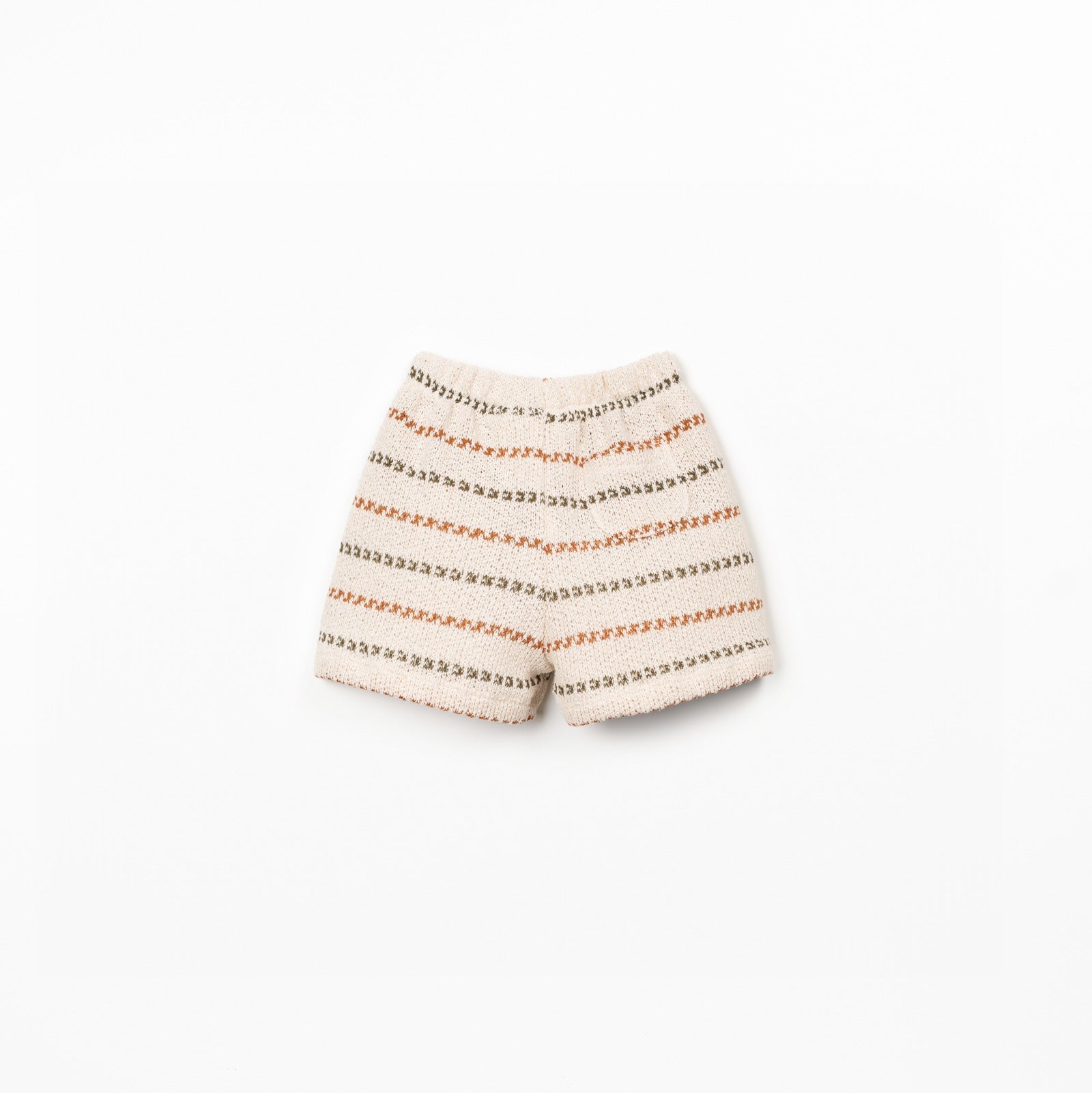 Striped shorts on a white background