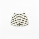 Plaid shorts on a white background