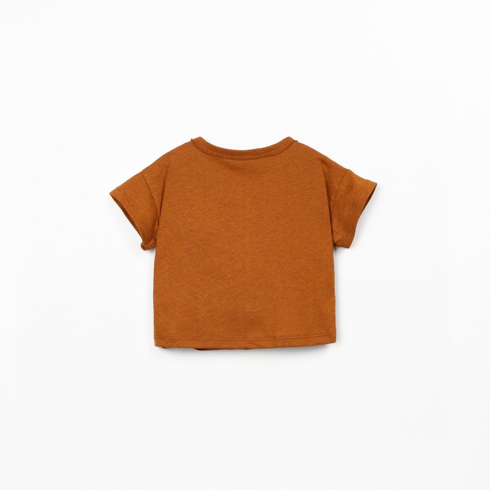 Brown t-shirt on a white background