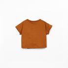 Brown t-shirt on a white background