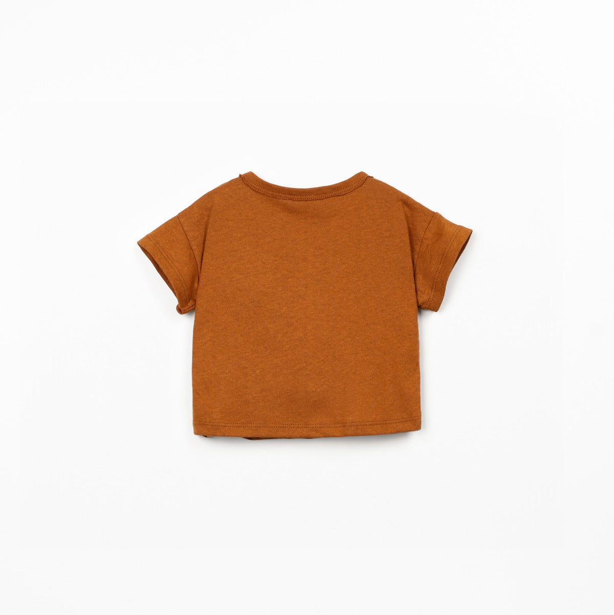 Brown t-shirt on a white background