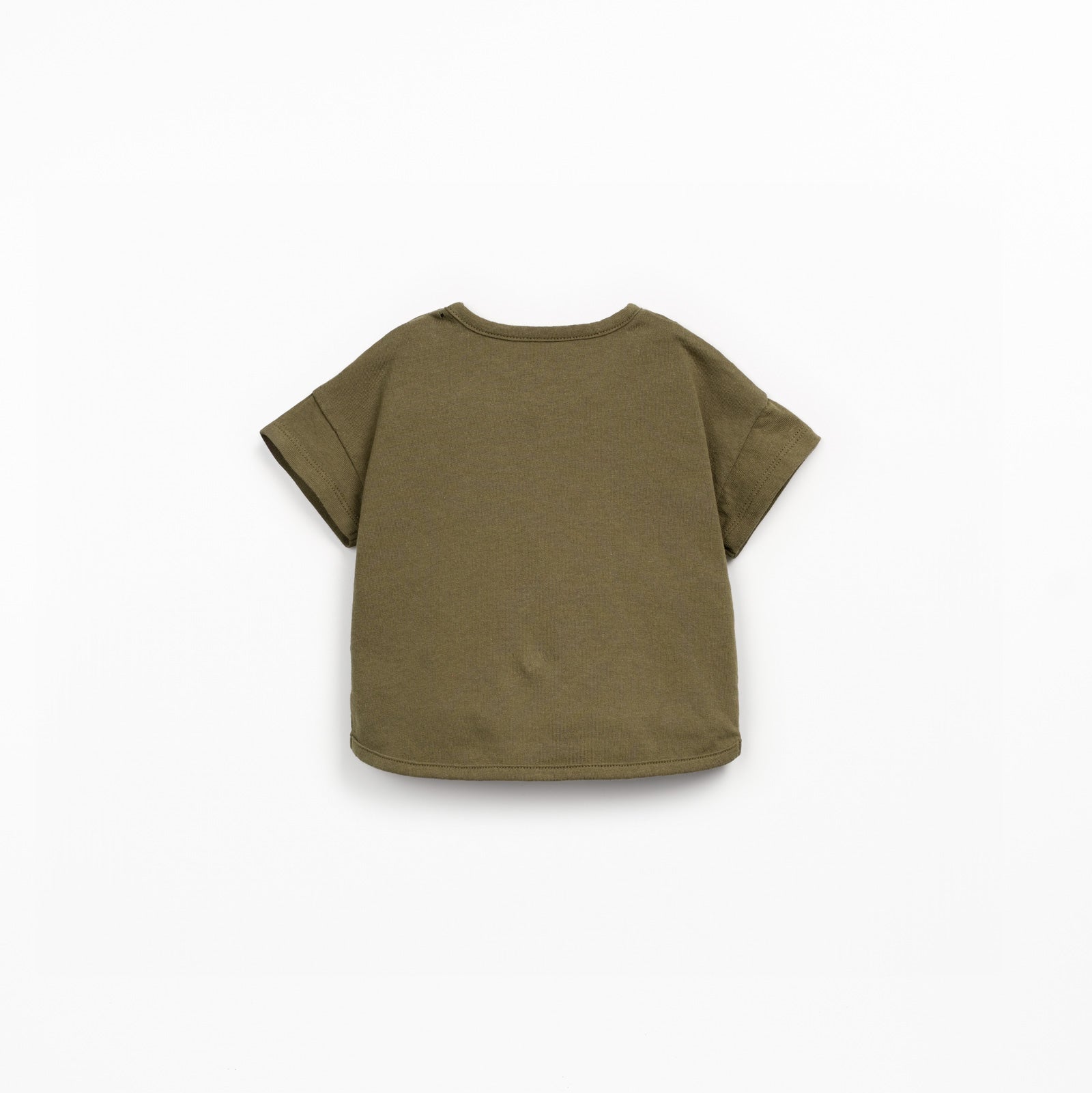 Green t-shirt on a white background