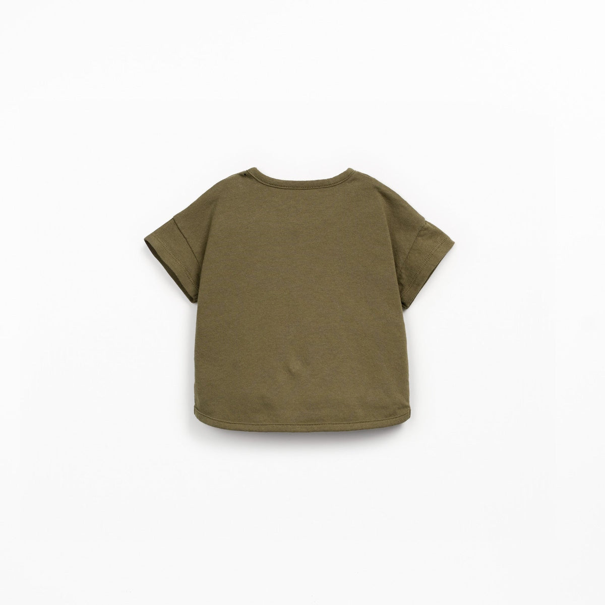 Green t-shirt on a white background