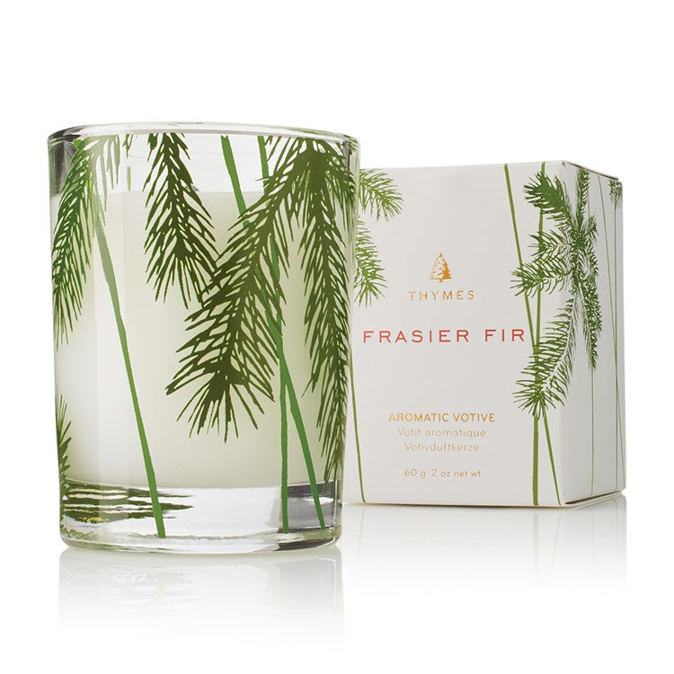 Frasier Fir Votive Candle - Pine Needle Design by Thymes