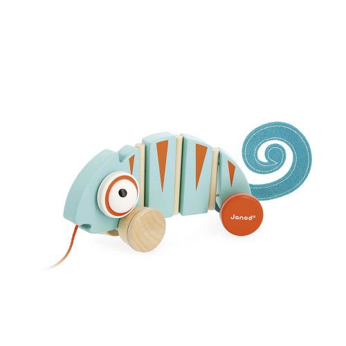 Pull Along Chameleon by Janod