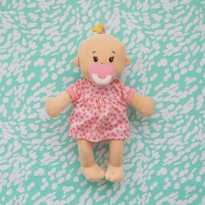 Wee Baby Stella Doll - Peach with Blond Hair by Manhattan Toy