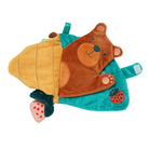 Children's soft toy with a bear design on a white background