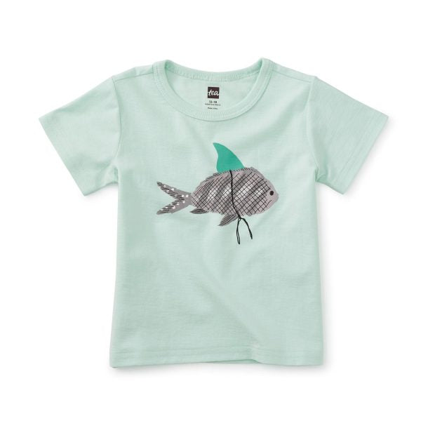 Sneaky Shark Graphic Tee - Garden Party by Tea Collection FINAL SALE