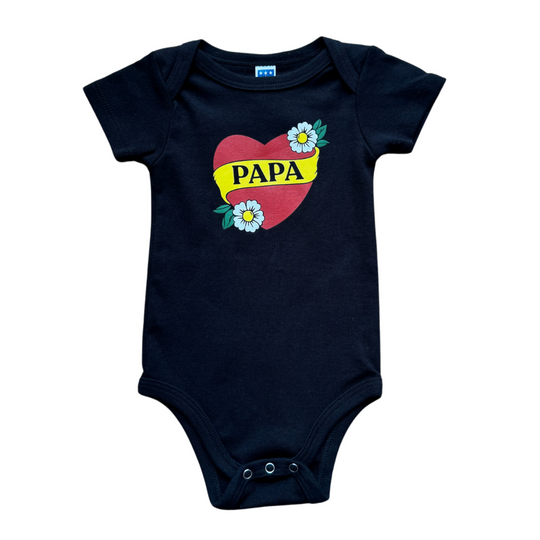 Papa Cotton Bodysuit - Black by Savage Seeds
