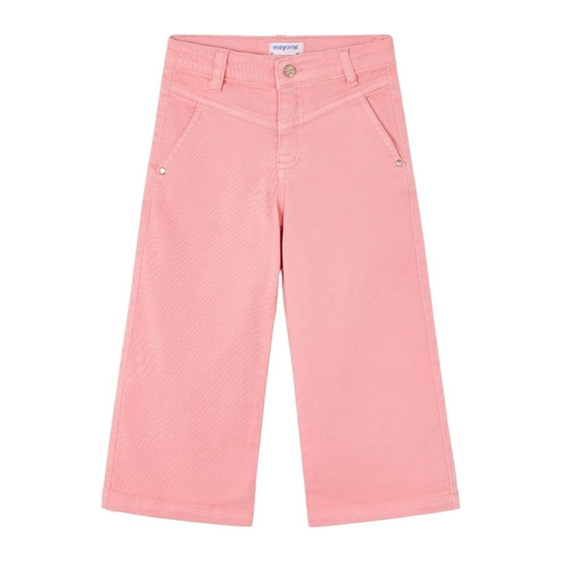 Wide Leg Twill Pants - Salmon by Mayoral