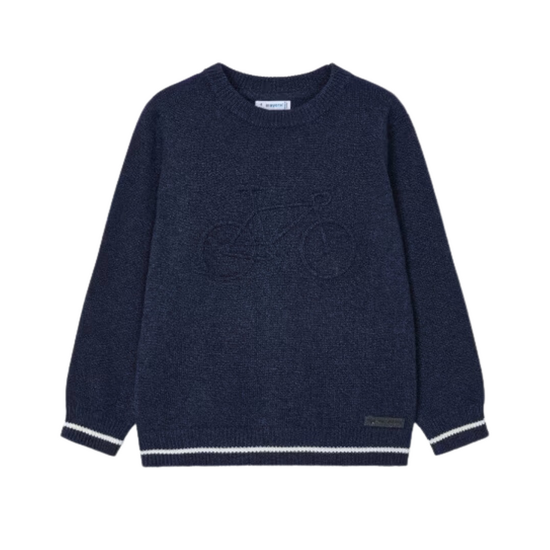 Embossed Bike Sweater - Navy by Mayoral