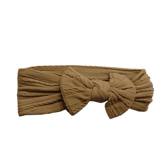 Cable Knit Bow by Sugar & Maple