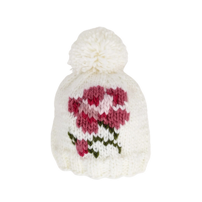 Rose Knit Hat by Huggalugs