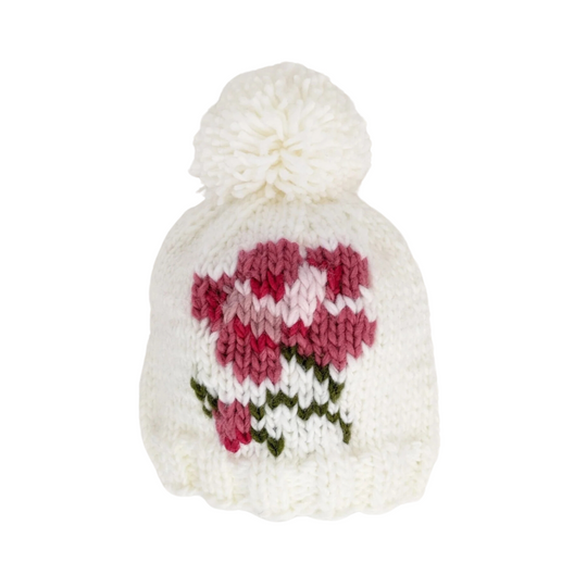 Rose Knit Hat by Huggalugs