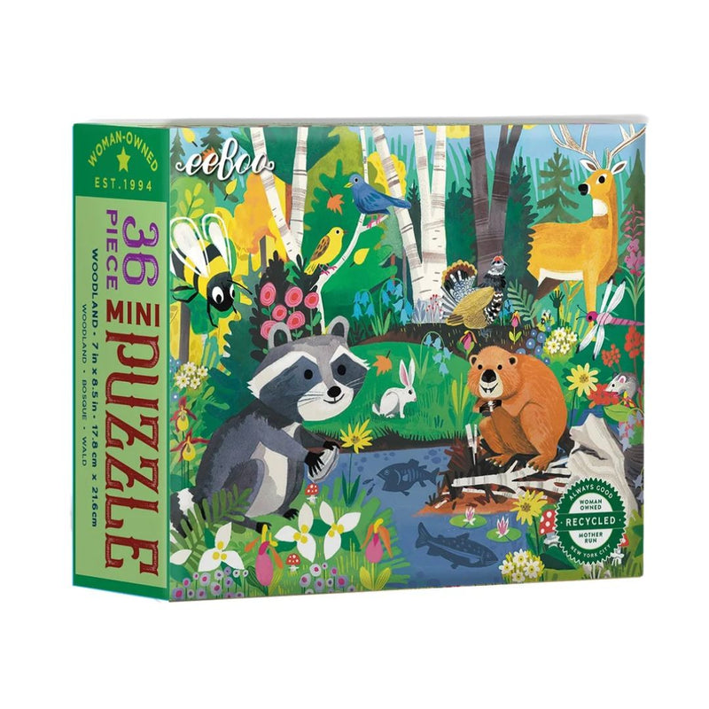 36 Piece Wild Habitats Mini Puzzle by Eeboo