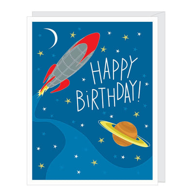 Rocket Birthday Card by Apartment 2 Cards