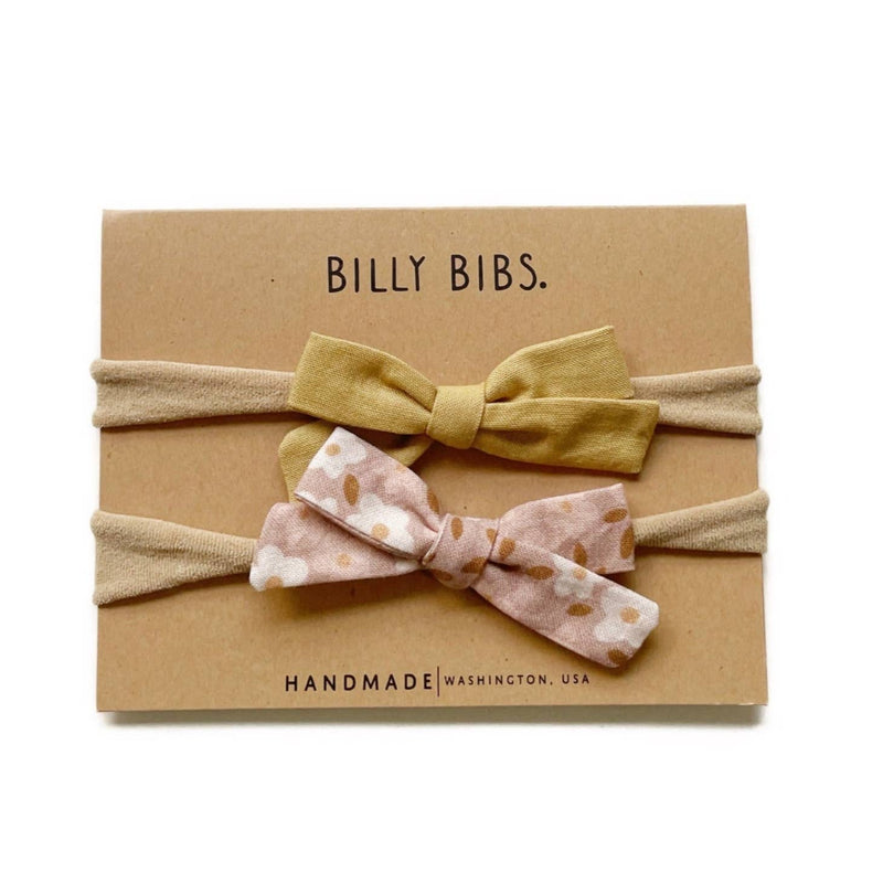 Honey Mauve Headbands - Set of 2 by Billy Bibs Accessories Billy Bibs   