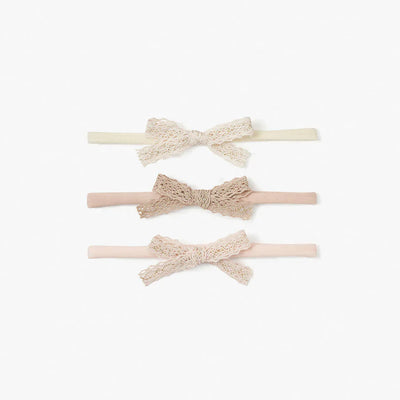 Sparkle Lace Headband - Set of 3 by Elegant Baby Accessories Elegant Baby   