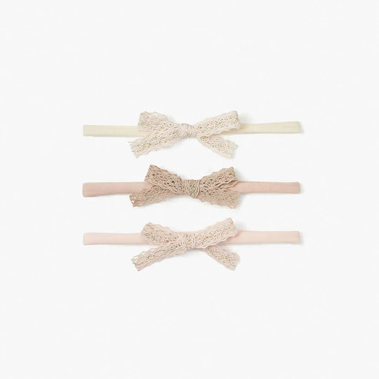 Sparkle Lace Headband - Set of 3 by Elegant Baby