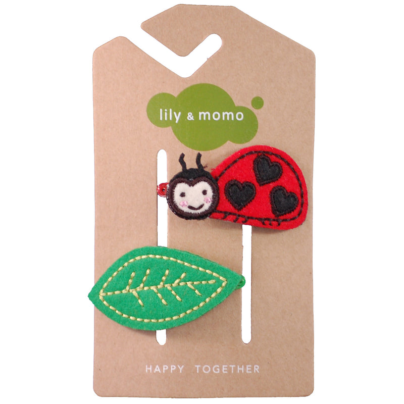 Ladybug Hair Clips by Lily + Momo Accessories Lily + Momo   