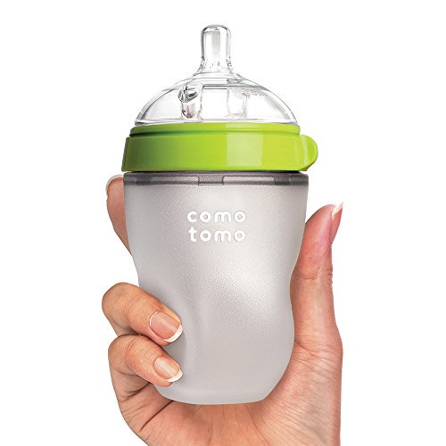 Comotomo Natural Feel Baby Bottle - Green 8 Oz Nursing + Feeding Comotomo   