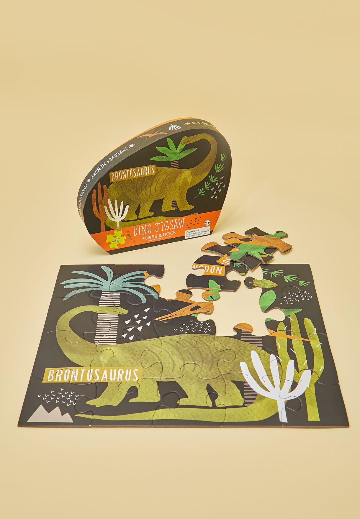 Dinosaur Jigsaw - 20 Pieces by Floss & Rock Toys Floss & Rock   