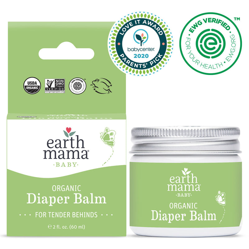 Organic Diaper Balm 2 oz by Earth Mama Organics Bath + Potty Earth Mama Organics   