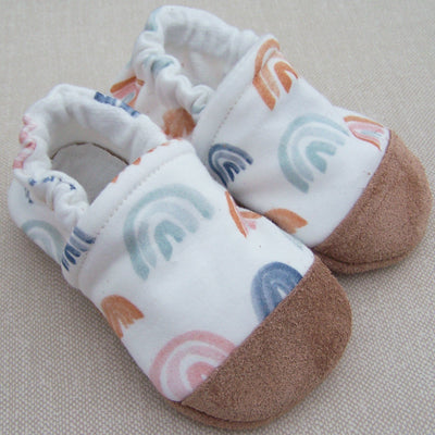 Organic Cotton Slipper - Watercolor Rainbow by Snow & Arrow