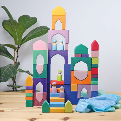 Wooden Building Set 1001 Nights by Grimm's Toys Grimm's   