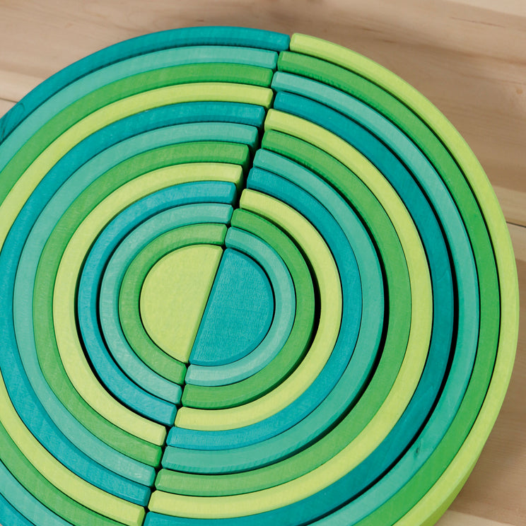 Large Rainbow - Forest Green by Grimm's Toys Grimm's   