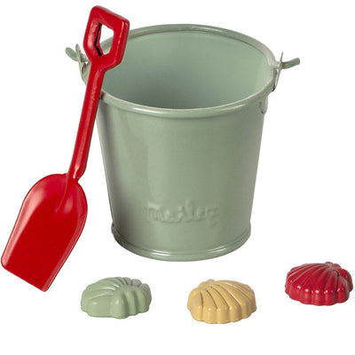 Beach Set - Shovel, Bucket & Shells by Maileg Toys Maileg   