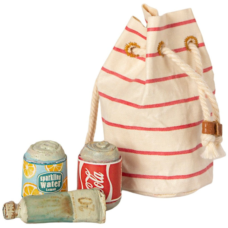 Bag with Beach Essentials by Maileg Toys Maileg   