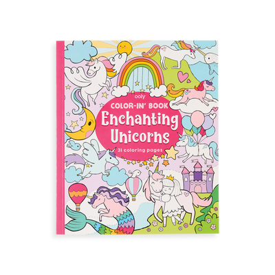 Color-in Book - Enchanting Unicorns by OOLY Toys OOLY   