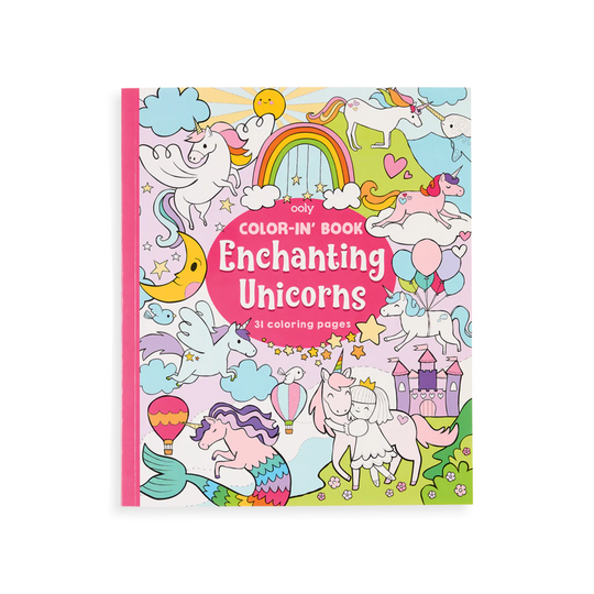 Color-in Book - Enchanting Unicorns by OOLY