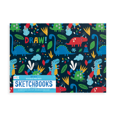 Doodle Pad Duo Sketchbooks - Dino Days by OOLY Toys OOLY   