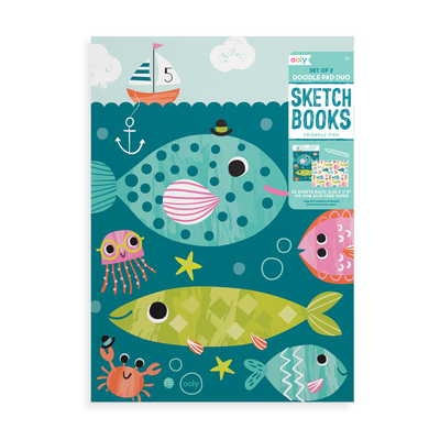 Doodle Pad Duo Sketchbooks - Friendly Fish by OOLY Toys OOLY   