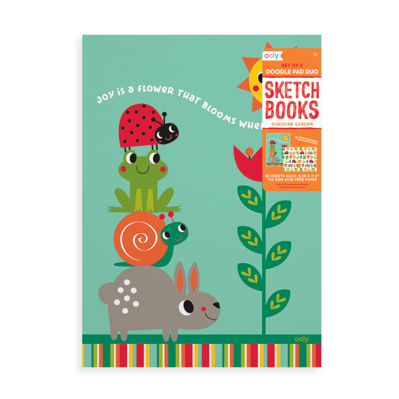 Doodle Pad Duo Sketchbooks - Sunshine Garden by OOLY Toys OOLY   