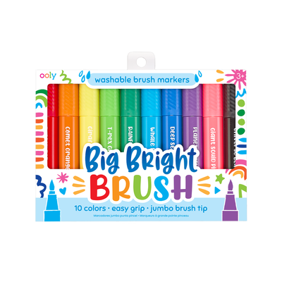 Big Bright Brush Markers - Set of 10 by OOLY Toys OOLY   