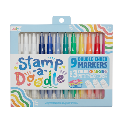 Stamp-A-Doodle Double-Ended Markers - Set of 12 by OOLY Toys OOLY   