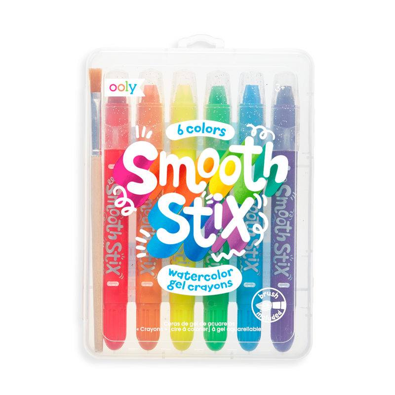 Smooth Stix Watercolor Gel Crayons - Set of 6 Toys OOLY   