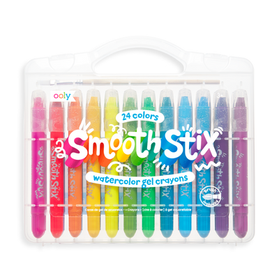 Smooth Stix Watercolor Gel Crayons - Set of 24 Toys OOLY   
