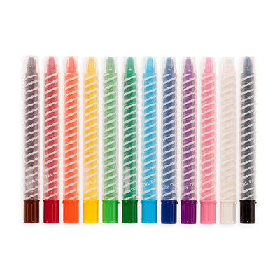 Twisty Stix Oil Pastels - Set of 12 by OOLY Toys OOLY   