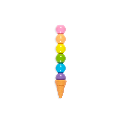 Rainbow Scoops Stacking Erasable Crayons by OOLY Toys OOLY   