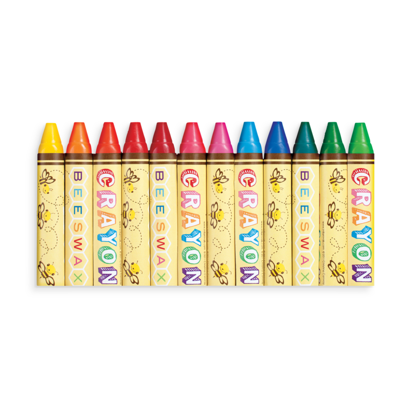 Brilliant Bee Crayons - Set of 12 by OOLY Toys OOLY   