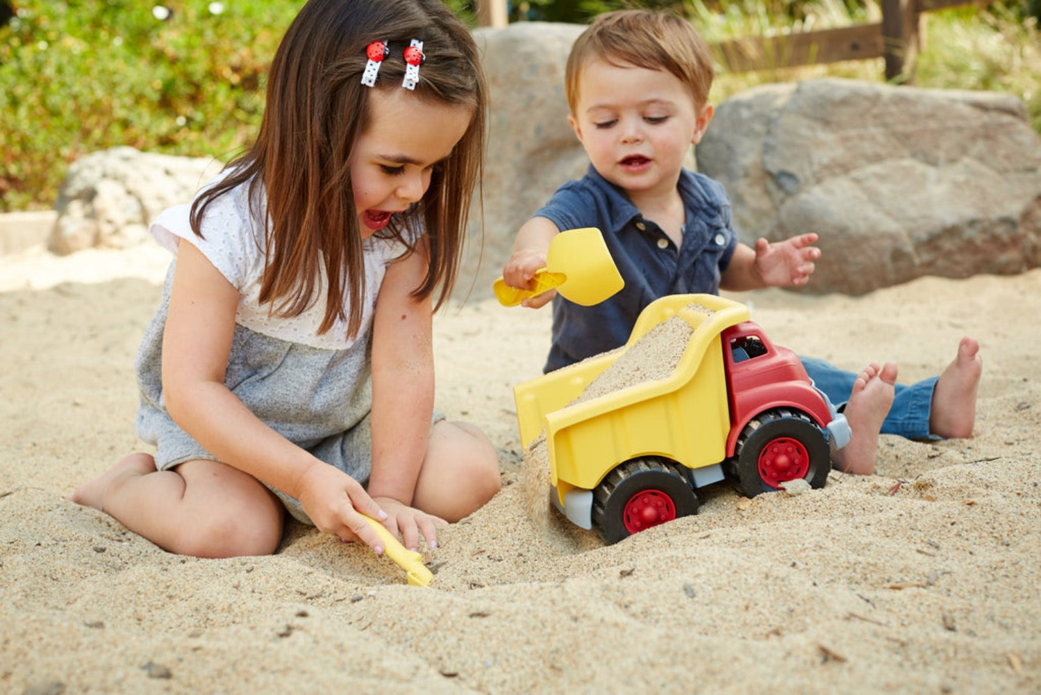 Recycled Dump Truck Yellow by Green Toys Toys Green Toys   