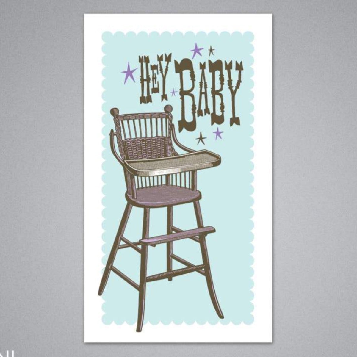 Hey Baby Enclosure Card by Breathless Paper Co. Paper Goods + Party Supplies Breathless Paper Co.   