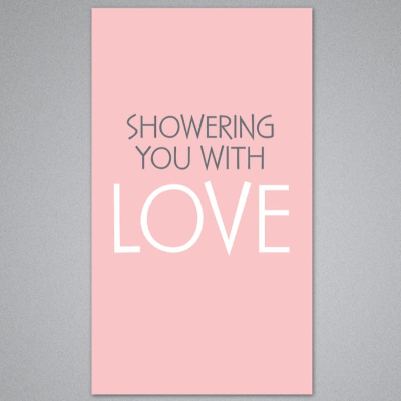 Showering You With Love Enclosure Card by Breathless Paper Co. Paper Goods + Party Supplies Breathless Paper Co.   