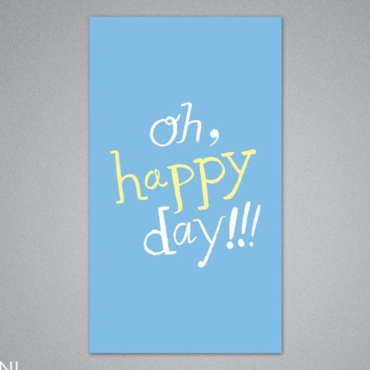 Oh Happy Day Enclosure Card by Breathless Paper Co.